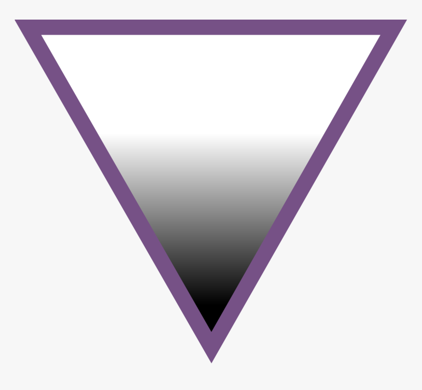 Triangle Png Upside Down - Asexuality Triangle, Transparent Png