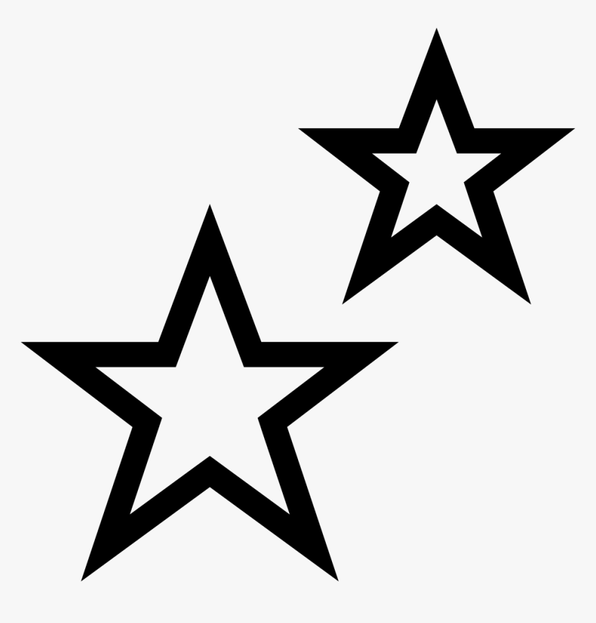 Outline Of Moon And Stars Clipart , Png Download - Star Icon Png, Transparent Png