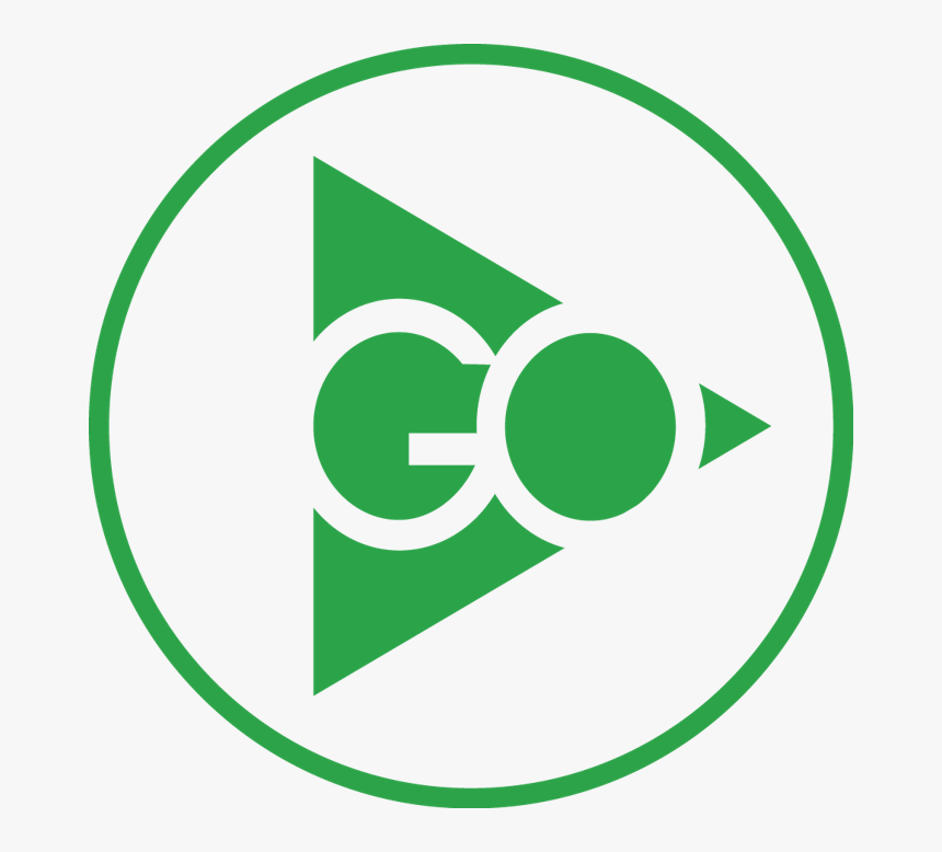Green button Go™ - Circle, HD Png Download