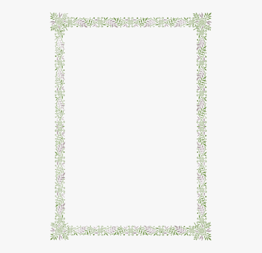 Picture Frame,rectangle,borders And Frames - Border On Piece Of Paper, HD Png Download