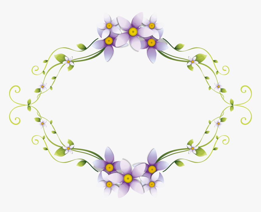 Floral Frame Png - Flower, Transparent Png