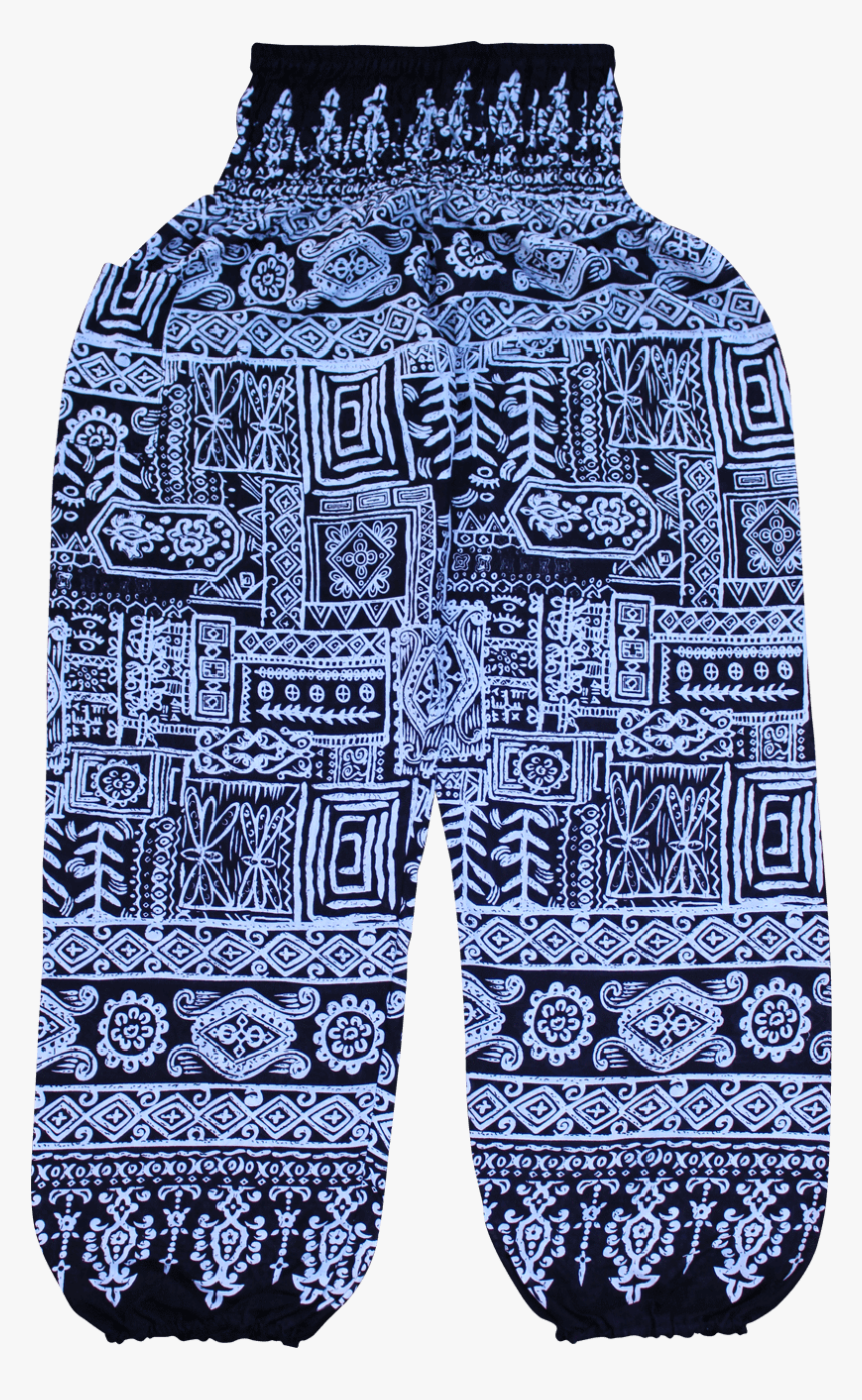 Black Aztec Harem Pants From Bohemian Island - Pattern, HD Png Download