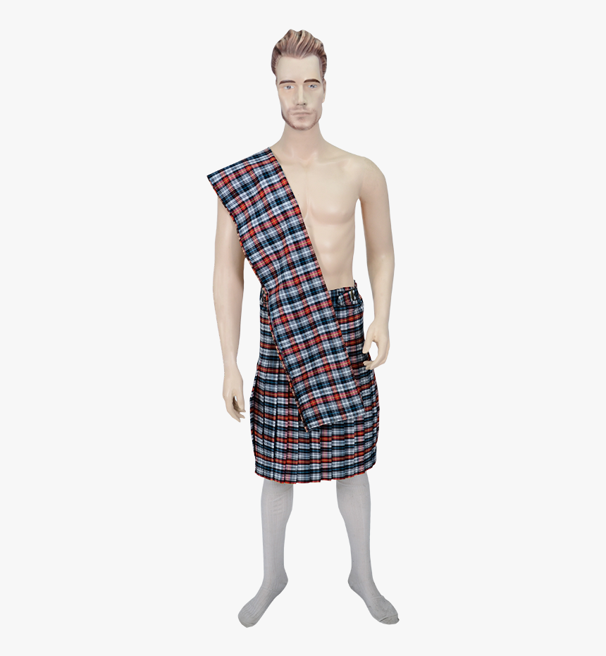 Men S Scottish Kilt With Scarf - Man In Traditional Scottish Dress, HD Png Download