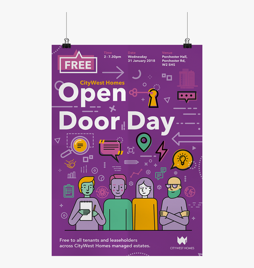 Transparent Open Door Icon Png - Poster, Png Download