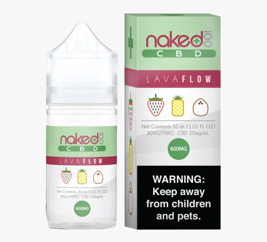 Naked100 Cbd Lava Flow 600mg/30ml - Naked Cbd Lava Flow, HD Png Download
