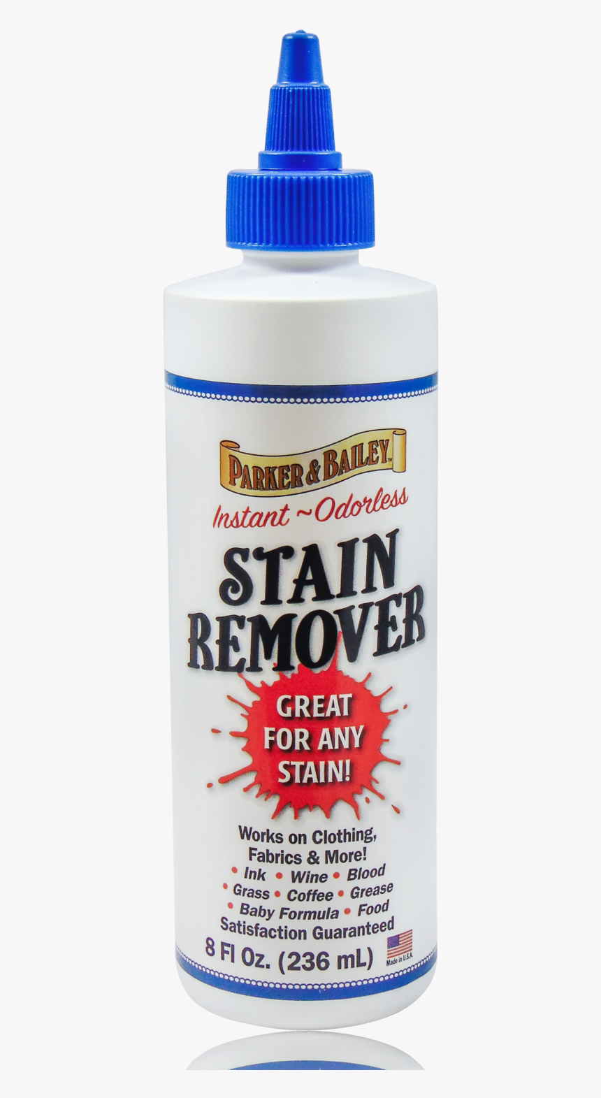 Parker And Bailey Stain Remover - Bottle, HD Png Download