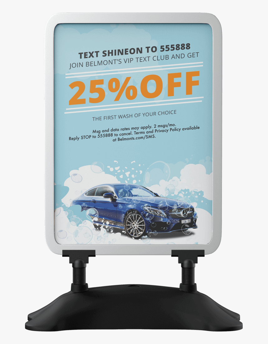 Text Short Code Advertised On A Sign - Computer Monitor, HD Png Download