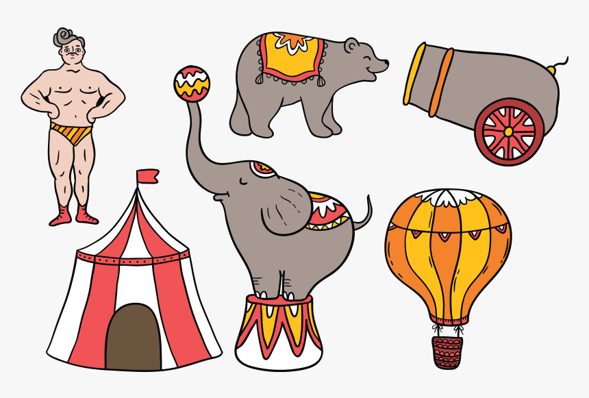 Lighting Clipart Talent Show - Circus Elements Vintage, HD Png Download