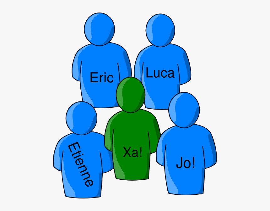 Multiple Users Green Blue - Clip Art, HD Png Download