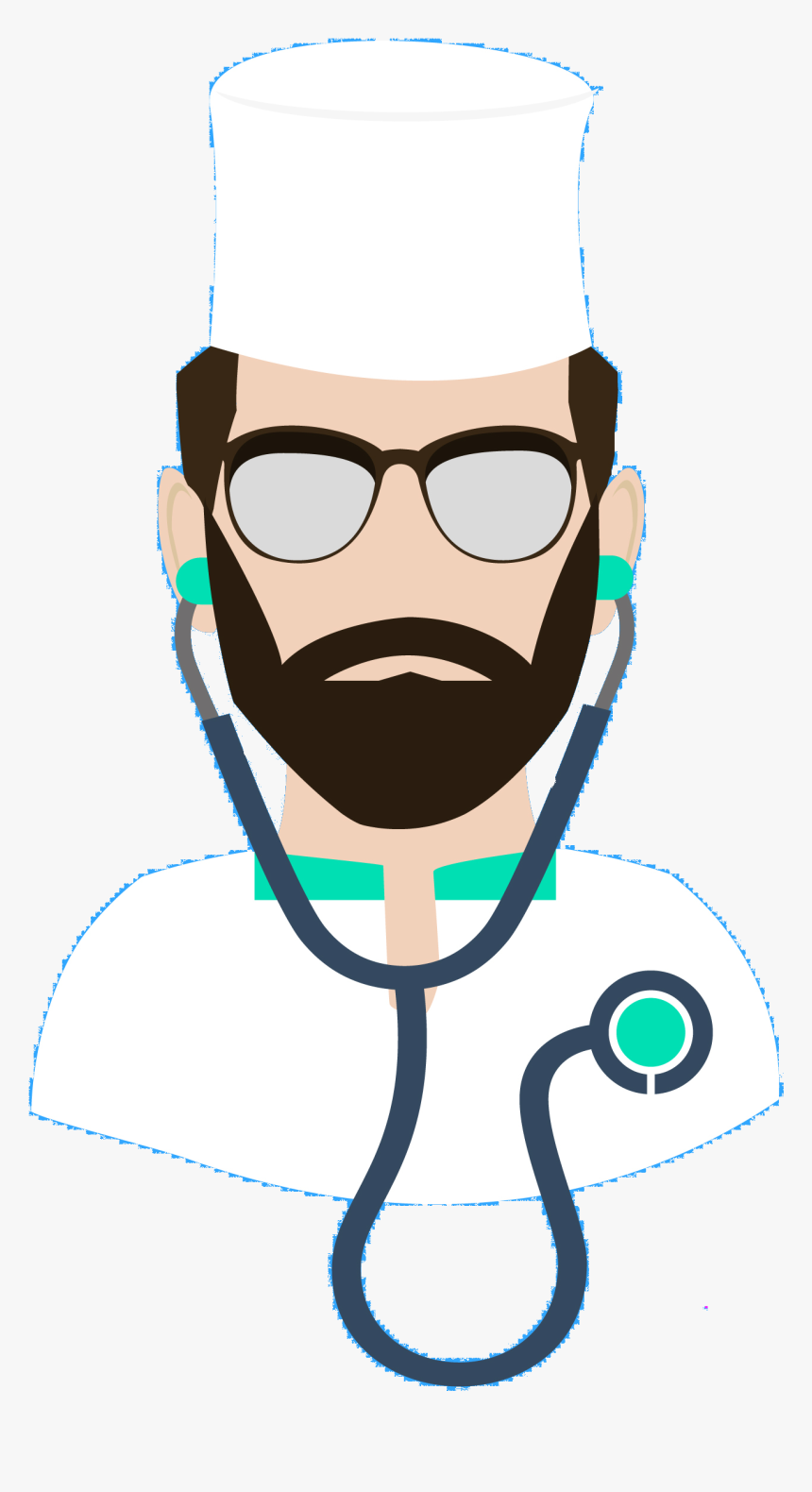 Clip Art Doctor Cartoon Characters - Man Nurse Cartoon, HD Png Download