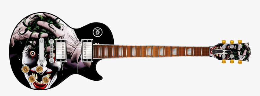 Joker Face Guitar Wrap Skin - Joker Guitar Skin, HD Png Download