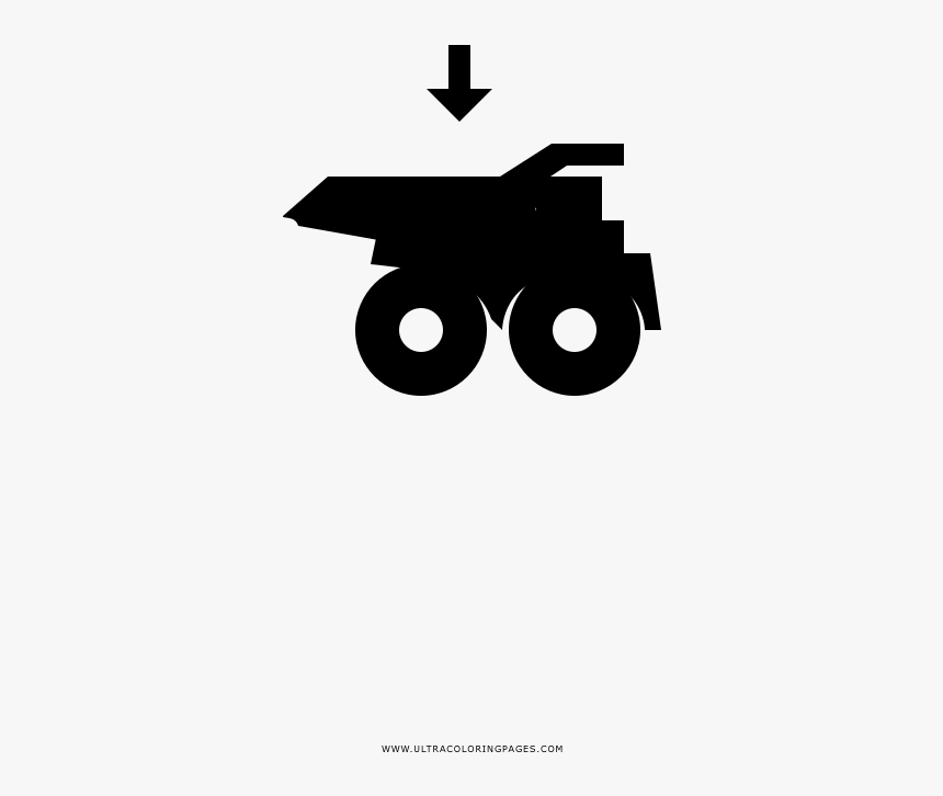 Camión De Carga Página Para Colorear - Monster Truck, HD Png Download