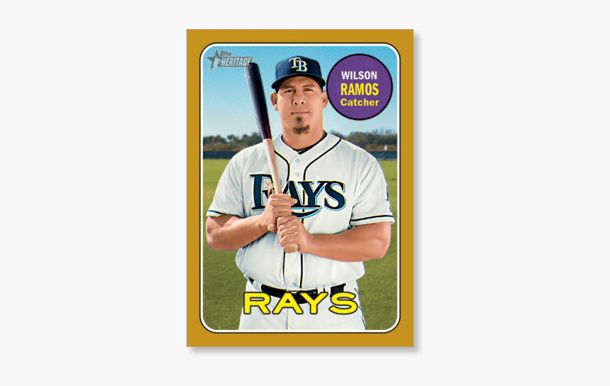 Troy Ramos 2018 Topps Heritage Baseball Base Poster - Tampa Bay Rays, HD Png Download
