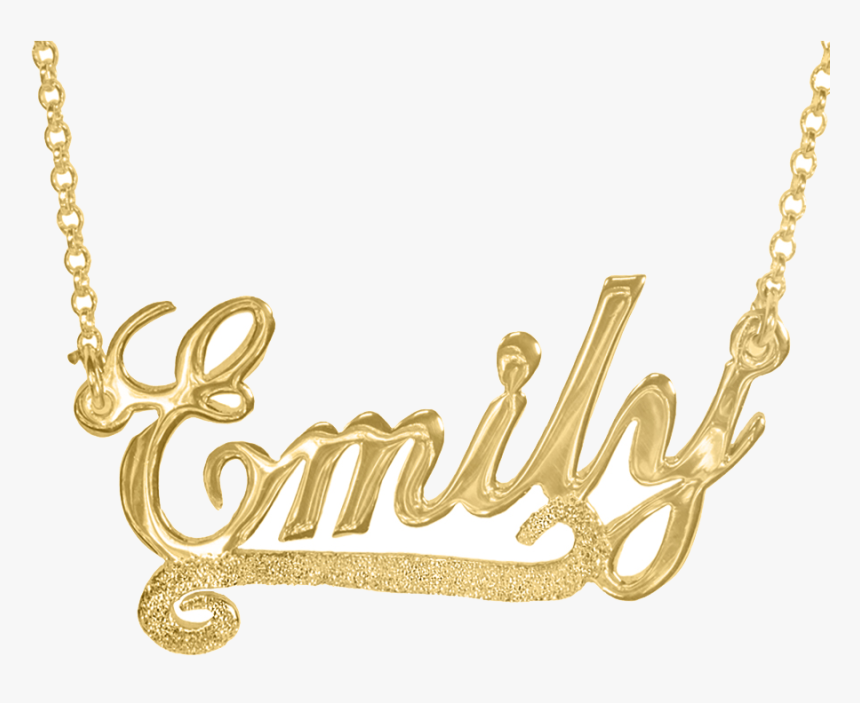 Gold Underline Png - Transparent Gold Names Necklace, Png Download
