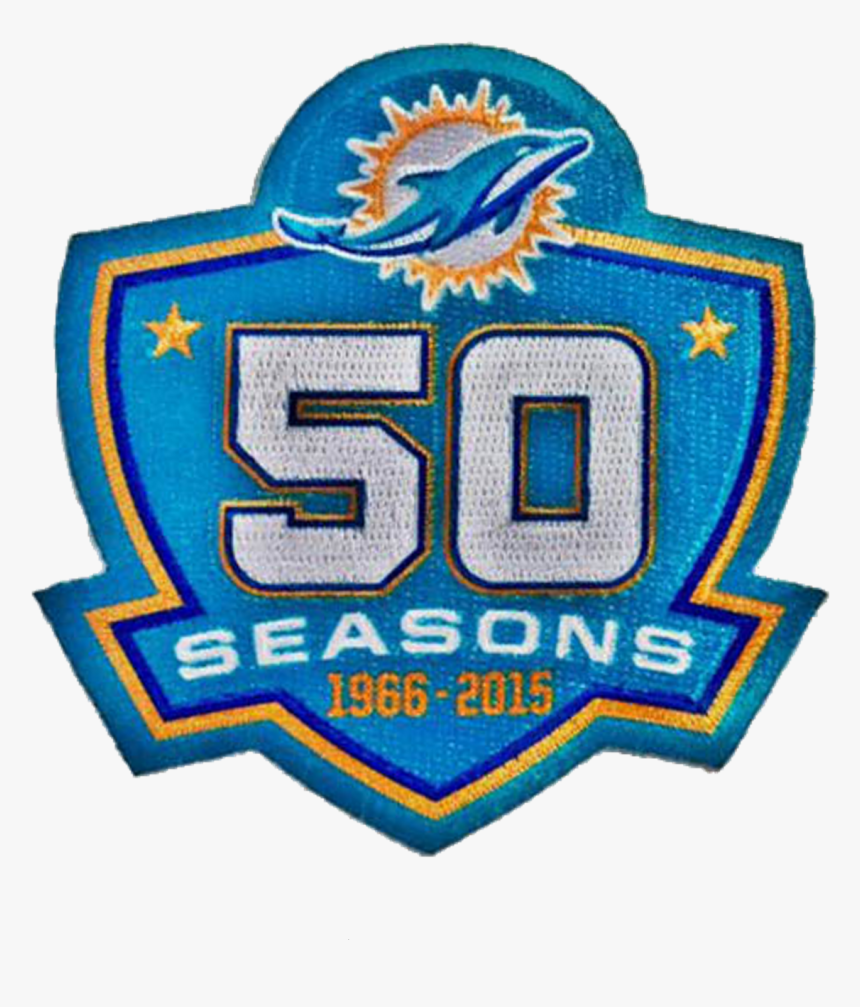 Miami Dolphins Logo 50 Anniversary , Png Download - 2015 Miami Dolphins Season, Transparent Png