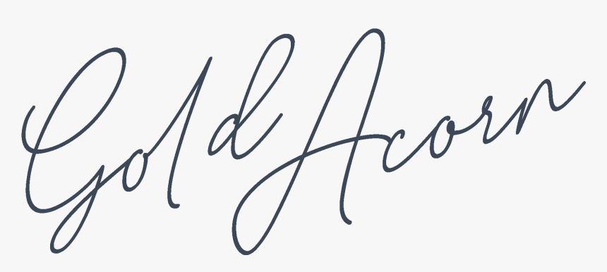 Goldacornco Wordmark-navy - Calligraphy, HD Png Download