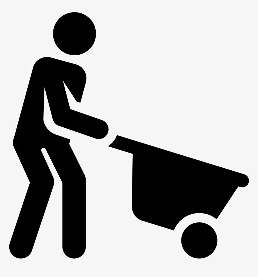 Transparent Laborer Clipart - Construction Worker Stick Figure, HD Png Download