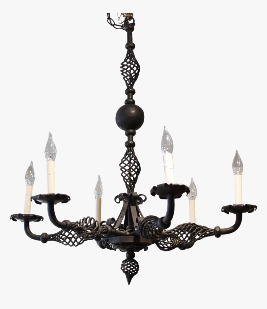 French Provincial Style Wrought Iron Chandelier, HD Png Download