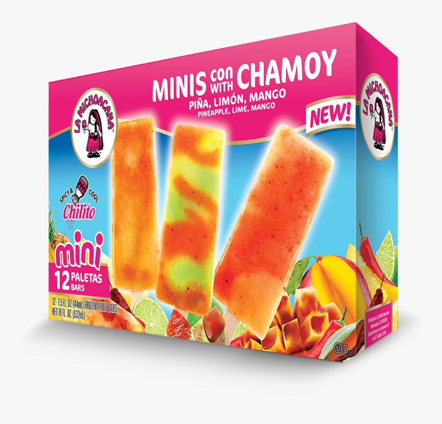 Minis Con Chamoy / Minis With Chamoy - Cotton Candy Bubble Gum Ice Cream, HD Png Download