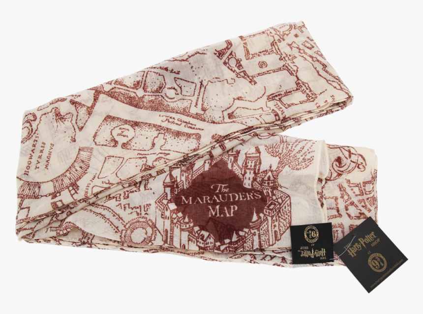 S Map Scarf - Harry Potter Marauders Map, HD Png Download