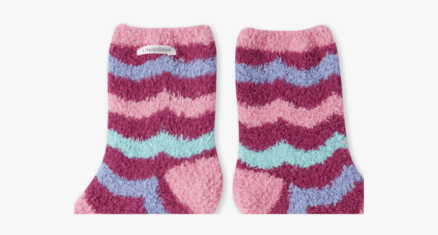 Wave Pattern Snuggle Socks - Sock, HD Png Download