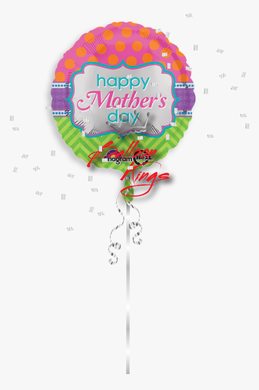 Happy Mothers Day Dots And Chevron - Mothers Day Balloon Png, Transparent Png