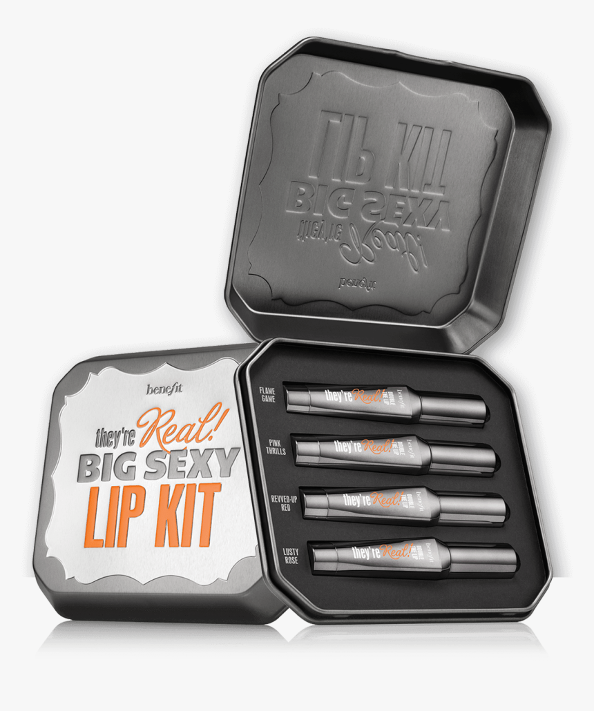 Big Sexy Lip Kit Contains Bright And Matte Lipstick - They Re Real Benefit Sexy Lip Kit, HD Png Download