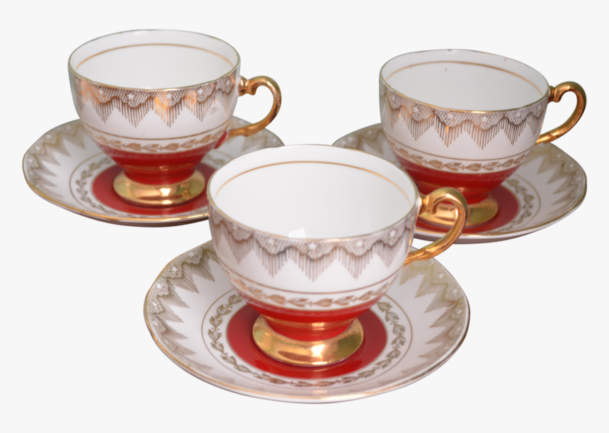 Transparent Tea Vintage - Tea Cup Set Png, Png Download