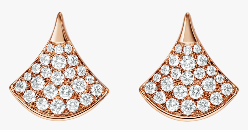 Transparent Stud Earring Png - Bvlgari Diva Earrings Diamond, Png Download