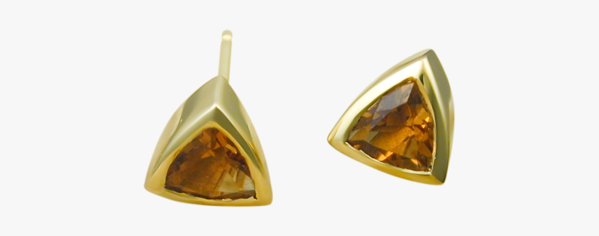 Stud Earring With Citrine - Earrings, HD Png Download