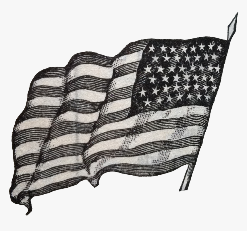Black And White American Flag Transparent, HD Png Download