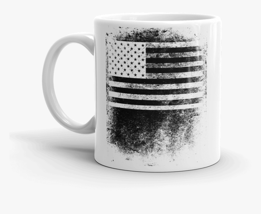 Black And White Thumb Print Flag Design Us - Coffee Cup, HD Png Download