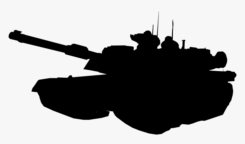 Tank Silhouette - Abrams Tank Png, Transparent Png