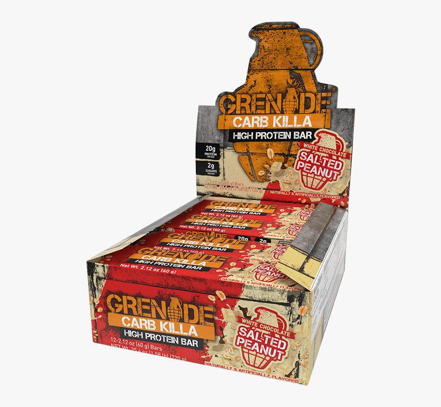 Transparent Grenade Silhouette Png - Carb Killa Protein Bars, Png Download