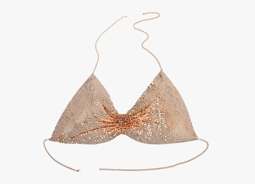Embellished Sequins Bra Body Chain - Top, HD Png Download