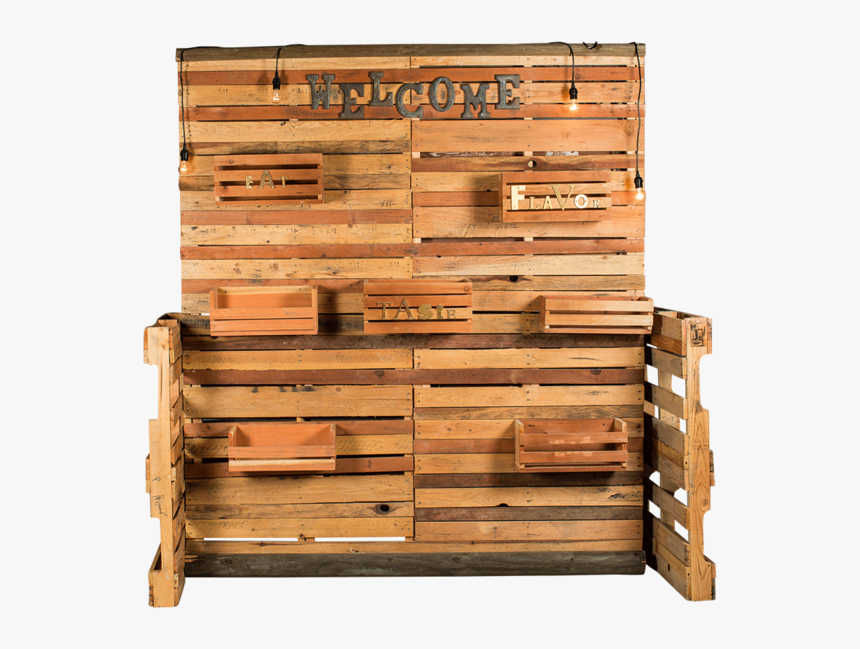Reclaimed Pallet Facade - Chest Of Drawers, HD Png Download