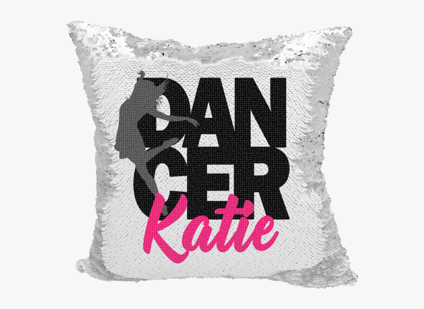 Handmade Personalized Dancer Reversible Sequin Pillow - Cushion, HD Png Download