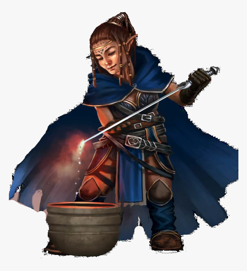 Transparent Halfling Png - Lightfoot Halfling Rogue Female, Png Download