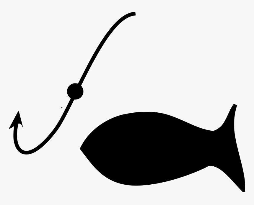 Fish And Hook Svg, HD Png Download