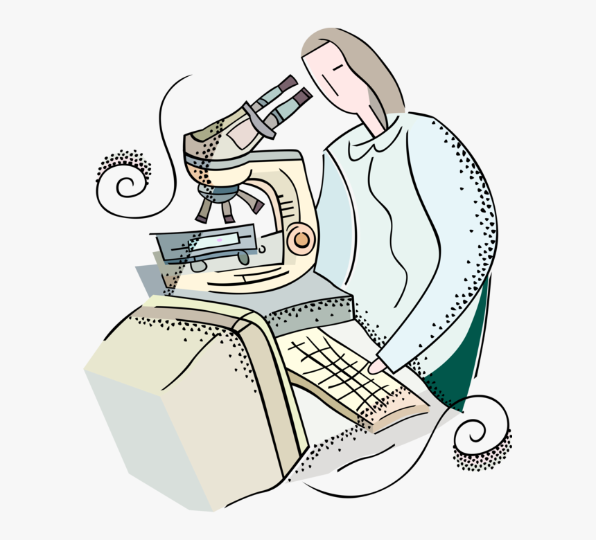 Vector Illustration Of Laboratory Research Scientist, HD Png Download