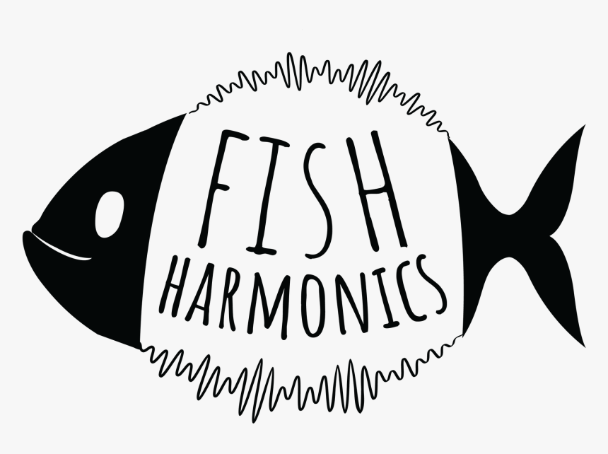 Fishharmonics Bw 01 - Illustration, HD Png Download