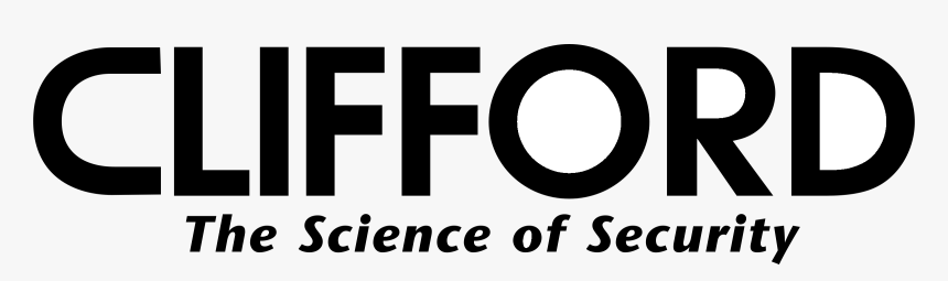 Clifford Logo Black And White - Clifford Security Logo, HD Png Download