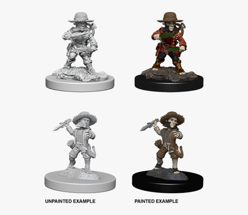 Wzk73407 Male Halfling Rogue $4 - Male Halfling Rogue Miniature, HD Png Download