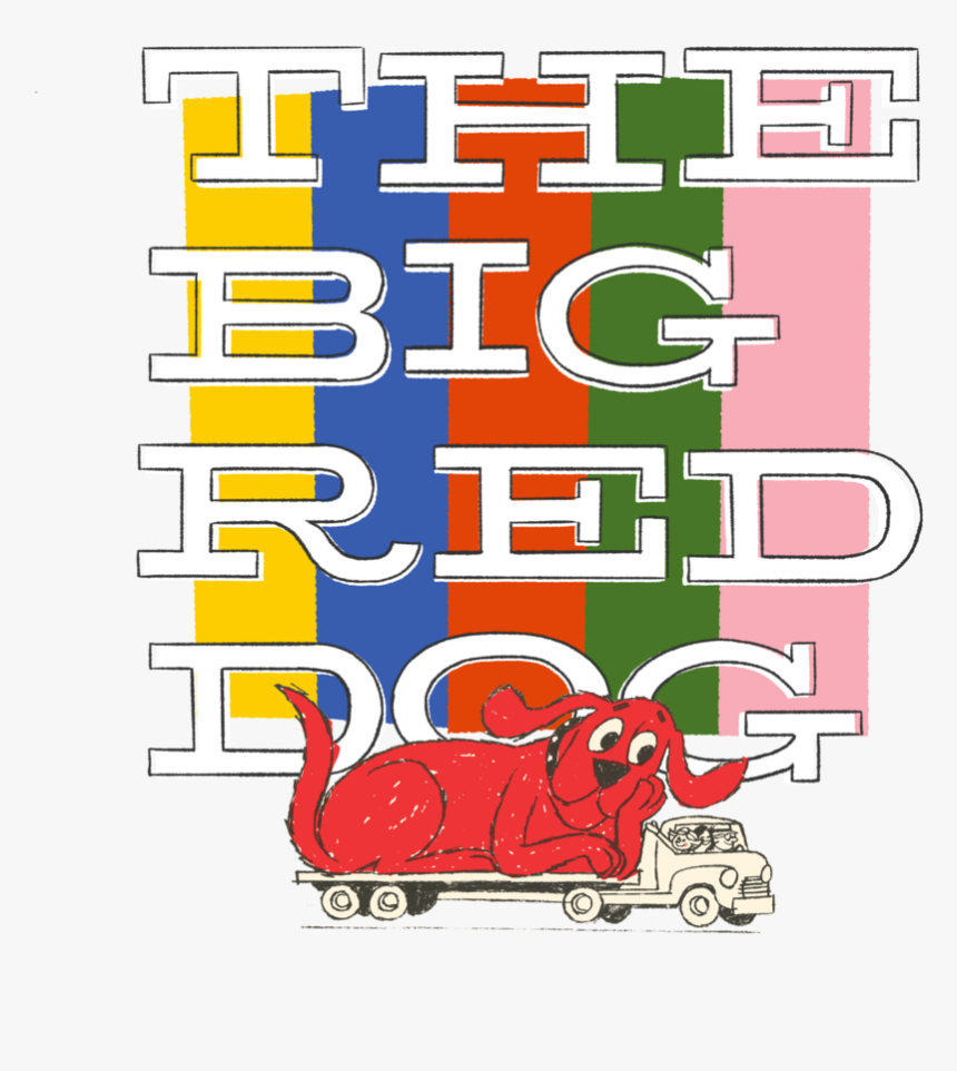 Big Red Dog Color- - Poster, HD Png Download