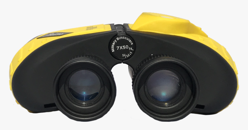 Yellow Binocular End View - Camera Lens, HD Png Download