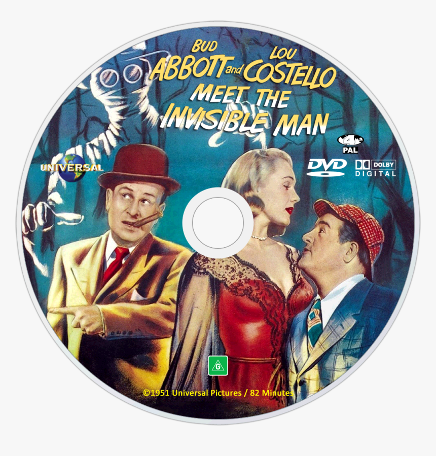 Abbott And Costello Meet The Invisible Man, HD Png Download