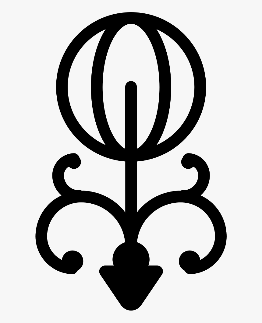 Floral Bud Design With Curls - Engenharia Global Logo, HD Png Download