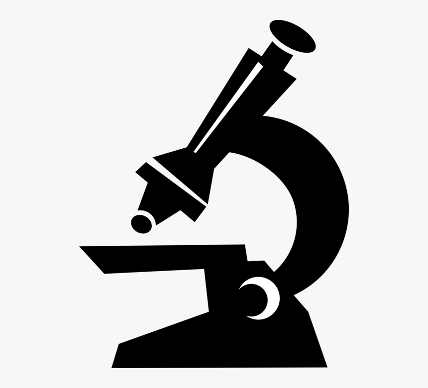 Vector Illustration Of Microscope Instrument Sees Objects - Microscope, HD Png Download