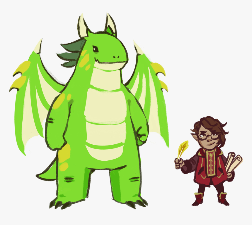 Margot With Daniil The Halfling - Cartoon, HD Png Download