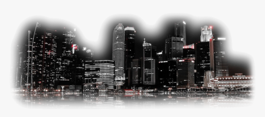 #night #city #freetoedit - Cityscape, HD Png Download